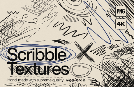 图片素材-500款4K超清涂鸦纹理PNG图片设计素材