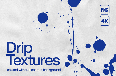 图片素材-100款4K超清滴墨纹理PNG图片设计素材